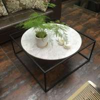 modern design round marble coffee table