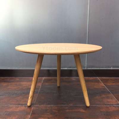 living room coffee table with natural ash veneer top